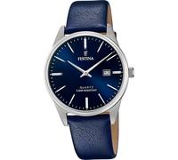 Festina cuir élégant hommes montre F20512/3 montre-bracelet bleu classique D2UF20512/3