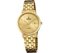 Festina en acier inoxydable Montre élégante pour dames F20514/3 Montre-bracelet or classique D2UF20514/3