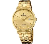 Festina en acier inoxydable Montre élégante pour hommes F20513/3 Montre-bracelet or classique D2UF20513/3