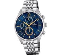 Festina en acier inoxydable pour hommes montre F20285/3 montre-bracelet argent chronographe D2UF20285/3