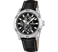 Festina - F16607/4 - Montre Homme - Quartz Analogique - Aiguilles Luminescentes - Bracelet Cuir Noir