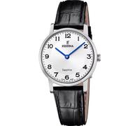 Festina F20013/5 Mouvement suisse Montre femme bracelet cuir noir