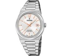 Festina F20035/2 Swiss Made Rivé 35mm 10ATM Quartz Femme Argent Argenté