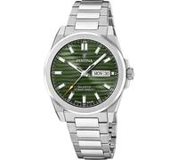 Festina F20073/4 Montre homme acier/vert avec verre saphir