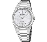 Festina F20083/1 Montre Swiss Made homme en acier inoxydable date argentée