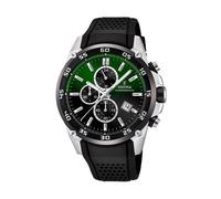 Festina Montre Homme Analogique en Caoutchouc Noir - Mouvement Quartz - Chronographe - Calendrier - Verre Minéral Haute Résistance - Étanche 10 ATM F20330/B The Originals