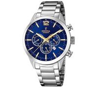 Festina F20343/2 Timeless Chronograph Multifonction Quartz Homme Bleu Argenté...