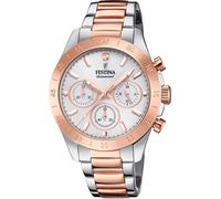 Festina Femmes Analogique-Numérique Quartz Montre avec Bracelet en Acier Inoxydable