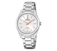 Festina Femmes Analogique-Numérique Quartz Montre avec Bracelet en Acier Inoxydable