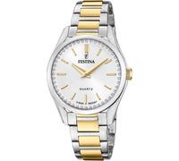 Festina Femmes Analogique-Numérique Quartz Montre avec Bracelet en Acier Inoxydable