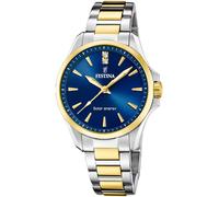 Festina F20655/4 Montre solaire femme en acier inoxydable bicolore