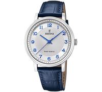 Festina F20660/1 Montre solaire homme bracelet cuir bleu
