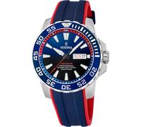 Montre FESTINA pour Homme F20662/1 The Originals Boîtier en Acier Inoxydable Gris Bracelet en Plastique Bleu
