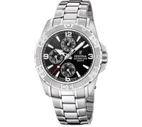 Festina F20666/4 Montre Homme Multifonction Noir Quartz Analogique Bracelet Acier Inoxydable
