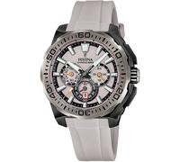 Festina Montre homme F20726/1 Chrono Bike – Caoutchouc gris, Quartz, Chronographe, Étanche 20 ATM