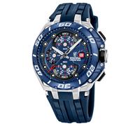 Festina F20755/4 Montre Bracelet Caoutchouc Homme Chrono Bleue Quartz 200 m