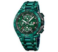 Festina F20758/1 Montre Homme Chrono Bracelet Acier Vert 200 m Quartz