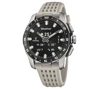 Festina Montre Connectée Homme Hybride Connected Full D Gris Clair | Analogique Connectée, Autonomie 10 Jours, Écran AMOLED, Appels Bluetooth, GPS, Santé, 5 ATM, Caoutchouc F23305/7