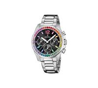 Festina, Femme, Accessoires, Gris, Taille: ONE Size Rainbow Stainless Steel Chronograph