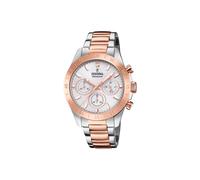 Festina Femmes Analogique-Numérique Quartz Montre avec Bracelet en Acier Inoxydable