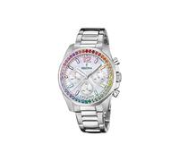 Festina Femmes Analogique-Numérique Quartz Montre avec Bracelet en Acier Inoxydable