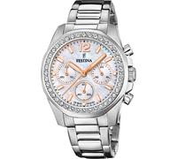 Festina Femmes Analogique-Numérique Quartz Montre avec Bracelet en Acier Inoxydable