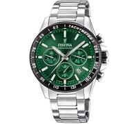 Festina Montre pour Homme F20560/4 Timeless Chronograph Boîtier en Acier Inoxydable Gris Bracelet en Acier Inoxydable Gris