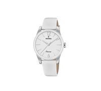 Festina Ladies Steel Watch with Ceramic Bezel and Leather Strap F20473/4