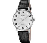 Festina Montre Homme F20690/1 Quartz 36 mm 3 ATM Bracelet cuir noir Verre minéral