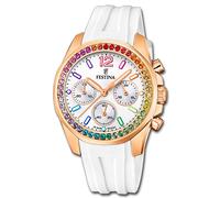 Festina Montre Bracelet pour Femmes Sport F20611/2 Montre PU Blanc UF20611/2