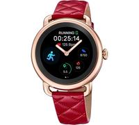 Festina Montre Connectée Femme - Hybride Cuir Rouge Analogique - Verre Minéral Résistant - Special Prices - Contrôle Musique, Compte Pas, Notifications, Rejet Appels F50001/3