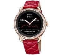 Festina Montre Connectée Femme - Hybride Cuir Rouge Analogique - Verre Minéral Résistant - Special Prices - Contrôle Musique, Compte Pas, Notifications, Rejet Appels F50002/3