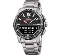 Festina Montre pour homme F23000/N Connected Boîtier en titane et acier avec bracelet supplémentaire en caoutchouc