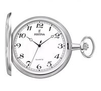 Festina Montre de poche homme F2022/1 – Acier inoxydable 316L, quartz, chaîne, style vintage