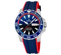 Festina Montre De Plongée Professionnelle Jour/Date (45 Mm) Cadran Bleu