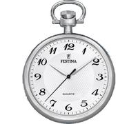 Festina Montre de Poche Homme avec Chaîne - Acier Inoxydable 316L - Mouvement Quartz - Verre Minéral Haute Résistance - Style Classique, Vintage et Élégant F2020/1