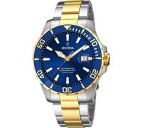 Festina montre en acier inoxydable pour hommes montre-bracelet argent or Elegant D2UF20532/1