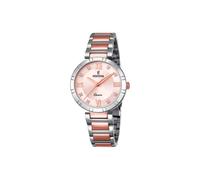 Festina Montre Femme Analogique Acier Inoxydable 316L Argenté - Mouvement Quartz - Verre Minéral Haute Résistance - Étanche 5 ATM F16937/E