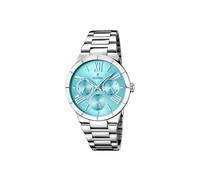 Festina Montre Femme Analogique Acier Inoxydable 316L Argenté - Quartz Multifonction - Verre minéral - Étanche 5 ATM - Calendrier F16716/4 - Boyfriend Collection