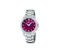 Festina Montre Femme Analogique Acier Inoxydable 316L Argenté - Quartz - Verre minéral Haute résistance - Étanche 5 ATM F20593/2 - Mademoiselle