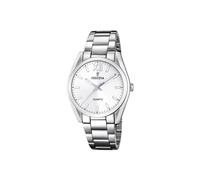 Festina Montre Femme Analogique Acier Inoxydable 316L Argenté - Quartz - Verre minéral Haute résistance - Étanche 5 ATM F20622/1 - Boyfriend Collection