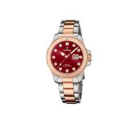 Montre Femme - FESTINA - Boyfriend - Cadran Bordeaux - Acier Bicolore - Étanche 100m