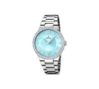 Festina Montre Femme Analogique Acier Inoxydable 316L Argenté - Quartz - Verre minéral Haute résistance - Étanche 5 ATM F16719/4 - Boyfriend Collection