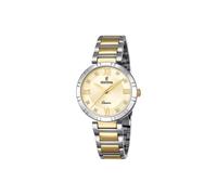 Festina Montre Femme Analogique Acier Inoxydable 316L Multicolore - Mouvement Quartz - Verre Minéral Haute Résistance - Étanche 5 ATM F16937/B - Mademoiselle