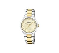 Festina Montre Femme Analogique Acier Inoxydable 316L Multicolore - Quartz - Verre minéral Haute résistance - Étanche 5 ATM F20618/1 - Mademoiselle