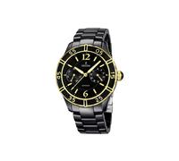 Festina Montre Femme Analogique Acier Inoxydable Céramique Noir - Quartz Multifonction - Verre minéral Haute résistance - Étanche 5 ATM - Special Prices F16634/2