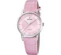 Festina Montre Femme Analogique Cuir Rose - Quartz - Verre minéral Haute résistance - Élégante et Classique F20691/3