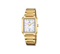 Festina Montre Femme Analogique en Acier Inoxydable 316l Doré
