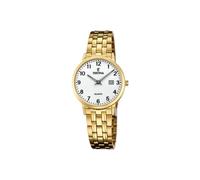 Festina Montre Femme F20514/1 – Acier inoxydable 316L doré, Quartz, Verre minéral, 5 ATM, Calendrier