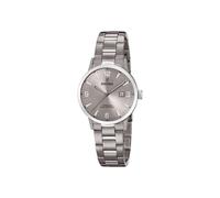 Festina Montre Femme Analogique Titane Gris - Mouvement à Quartz - Verre Minéral Haute Résistance - Étanche 5 ATM - Calendrier F20436/2 - Calendrier Titanium